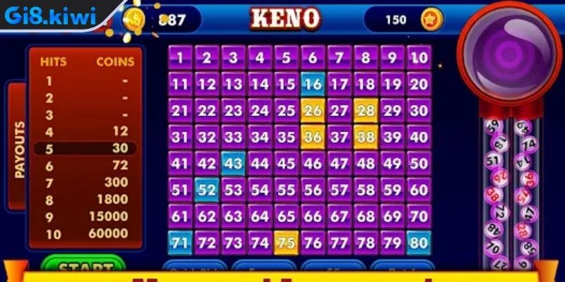Game Keno GI8 – Tựa Game Xổ Số Siêu Tốc Dễ Chơi Dễ Trúng 2 Các hình thức cược Keno