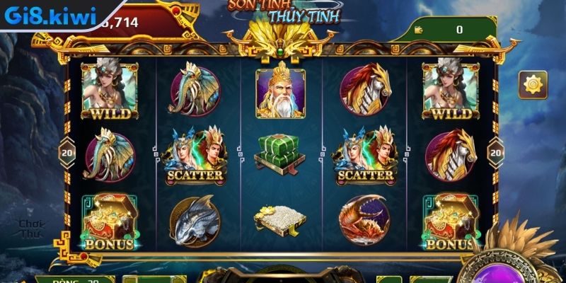 Nổ hũ Sơn Tinh Thuỷ Tinh – Siêu phẩm đậm chất truyền thuyết 2 Chế độ quay miễn phí